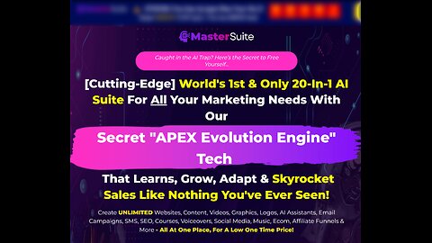 AI MasterSuite Overview: Get 20+ AI Marketing Tools for a One-Time Price with AI MasterSuite