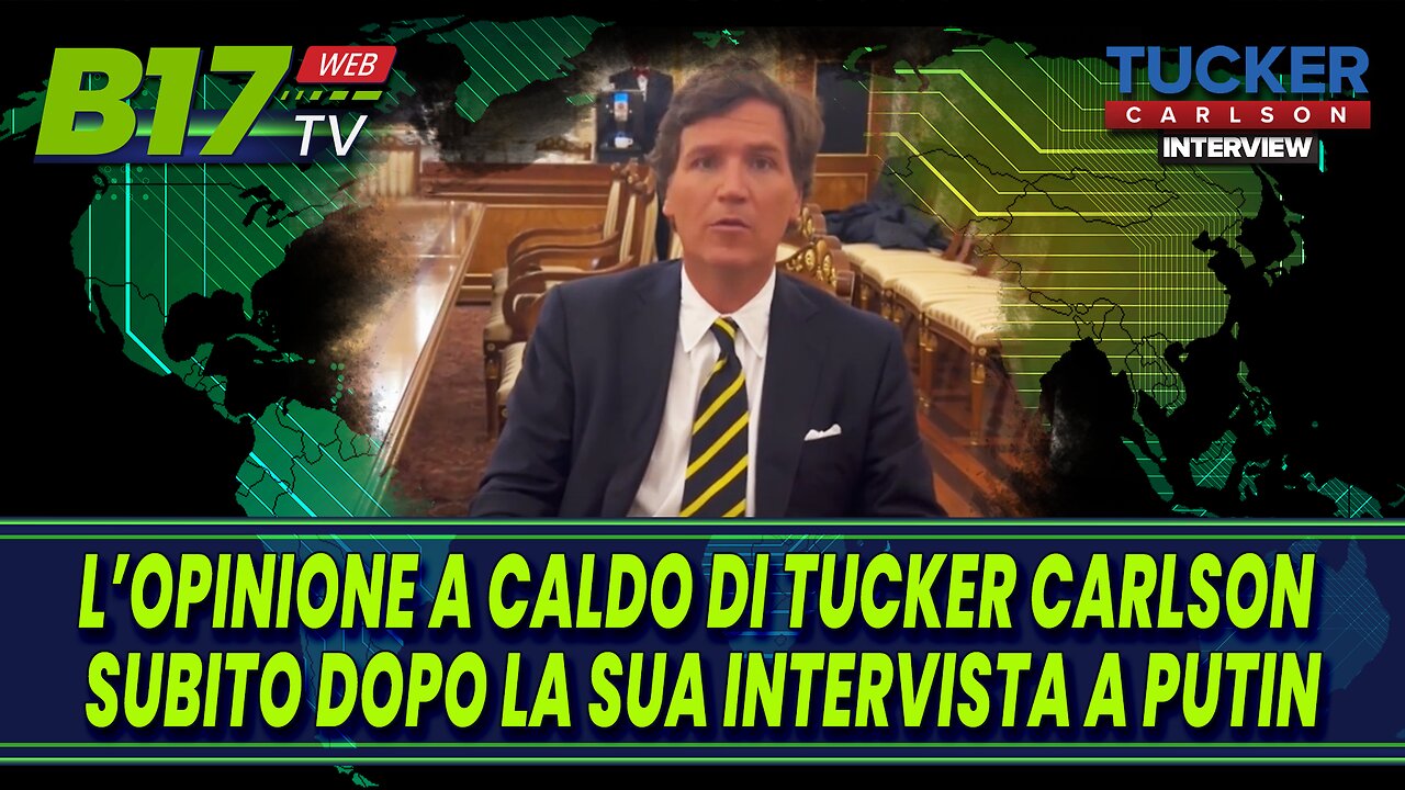 L’opinione a caldo di Tucker Carlson subito dopo la sua intervista a Putin