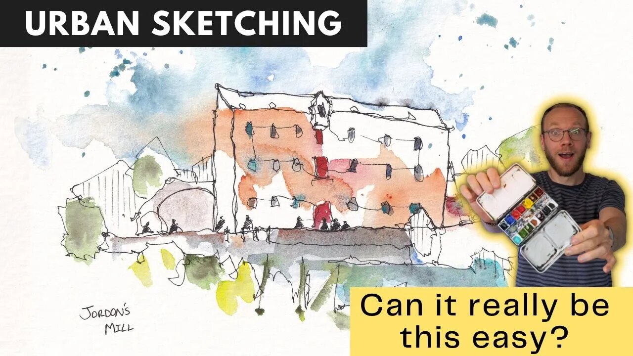 Quick Urban Sketching - Really Easy Tutorial