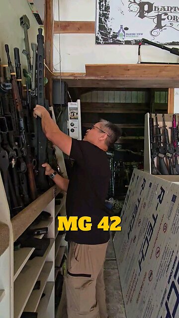 This is a rare light machine gun