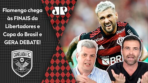 "Gente, se o Flamengo FOR CAMPEÃO DAS DUAS COPAS..." OLHA esse DEBATE após 1 a 0 no São Paulo!