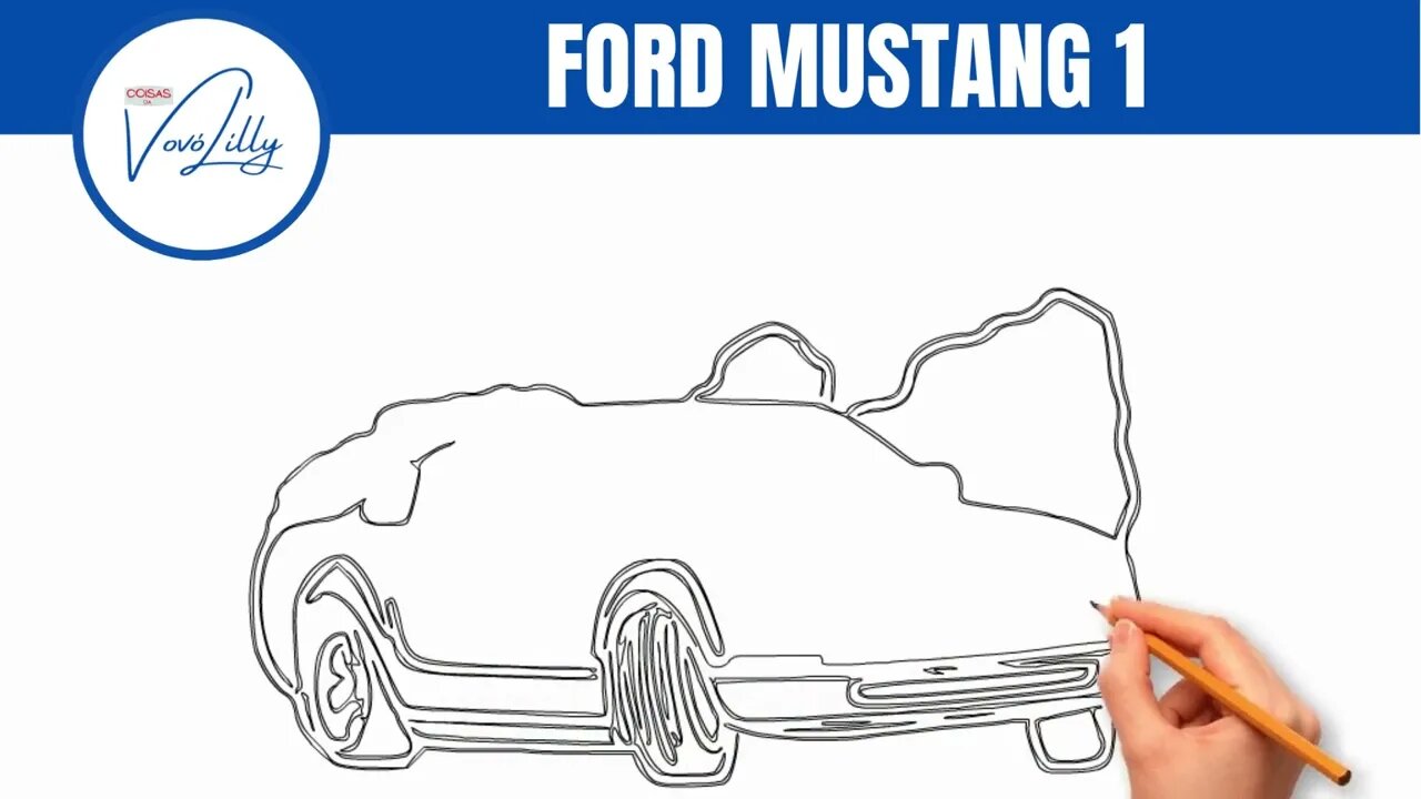 COMO DESENHAR | FORD MUSTANG 01 | PASSO A PASSO. MUITO FÁCIL