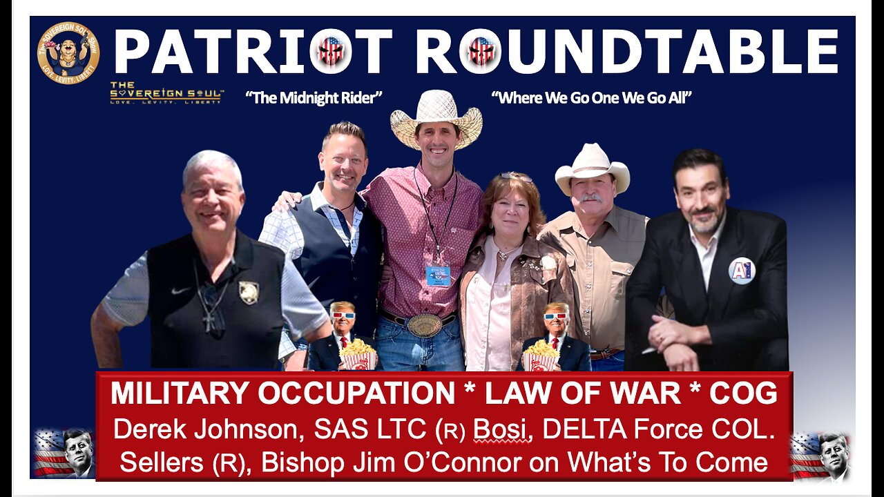 WWG1WGA LAW OF WAR Roundtable: Riccardo Bosi, Derek Johnson, COL Sellers, Aby & Bishop Jim O'Connor