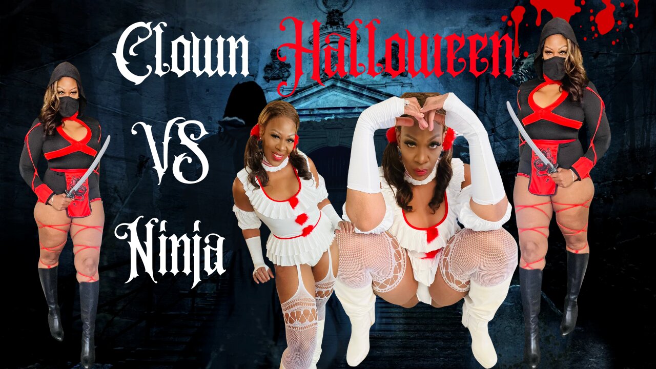 Part 2 Halloween Throw Back | Killer Clown VS Ninja Try on Haul | You Decide Who's the Best