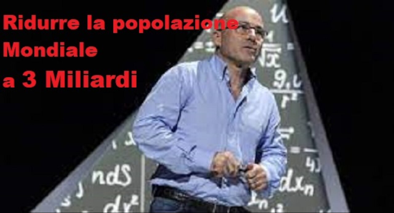 Roberto Cingolani at TEDxLecce 2013 -Ridurre la popolazione a 3 miliardi