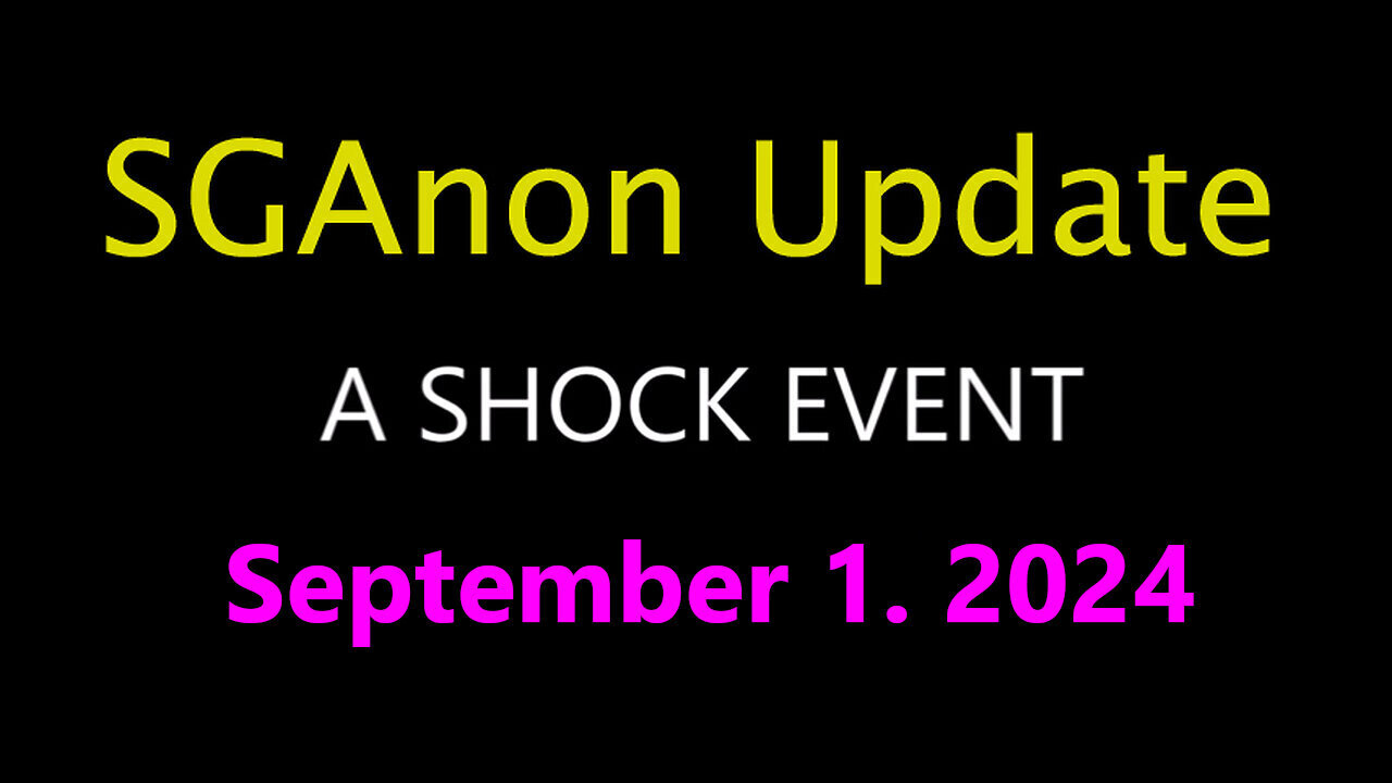 SG Anon Update - A Shock Event - September 2..