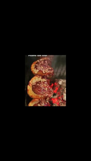 Garlic encrusted churasco @churrascoentreamigos on IG 😱🤯 #shorts