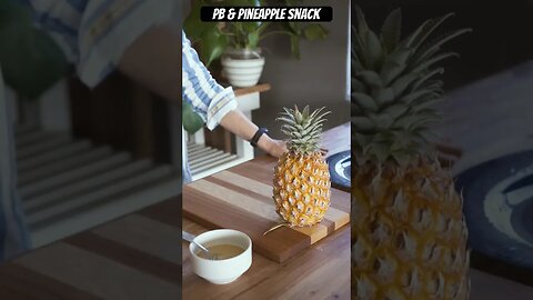 Delicious and Nutritious Peanut Butter Pineapple Snack Recipe! #shorts #recipe