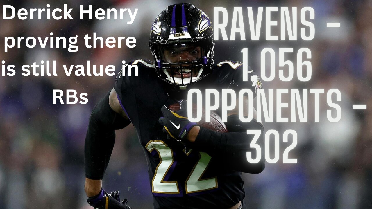 The Ravens, led by King Henry and Lamar, are outrushing their opposition by a ridiculous amount