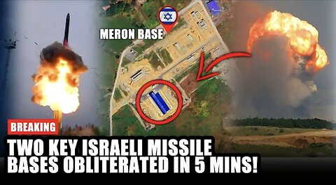 Israel Shuts Down Airspace as Missile Strikes Obliterate Key Intelligence and Missile Bases!