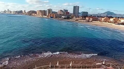 Aussicht auf La Manga und das Mittelmeer / Lookout on Spanish tourist destination La Manga