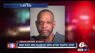 Man shot, killed by two IMPD officers after traffic stop