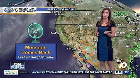 10News Pinpoint Weather with Meteorologist Megan Parry