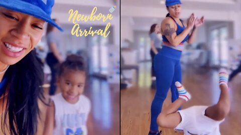 Keyshia Cole's Son Tobias Shows Out During Mommy's Exercise Class! 🏋🏾‍♀️