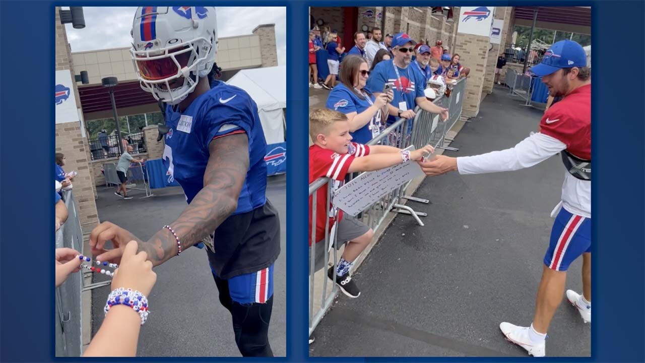 Nine-year-old on quest to gift every Buffalo Bills player a friendship bracelet