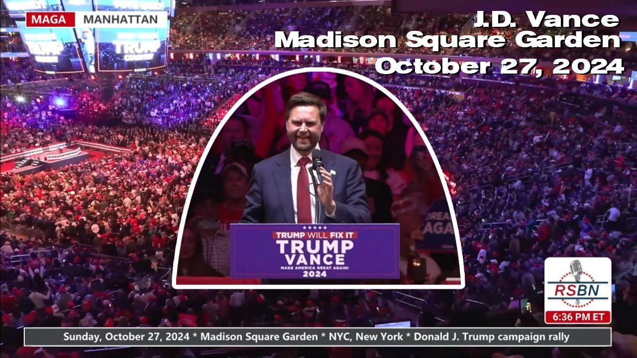 J.D. Vance: Trump rally at Madison Square Garden 🎃 October 27, 2024