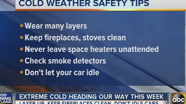 Tips for staying warm during this week's extreme cold weather