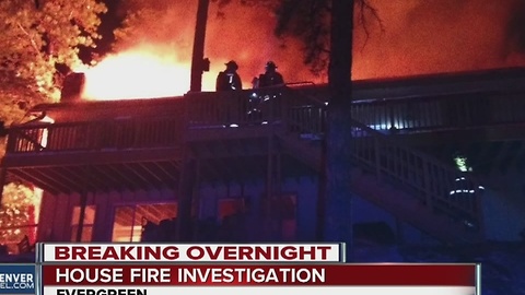 House fire investigation in Evergreen