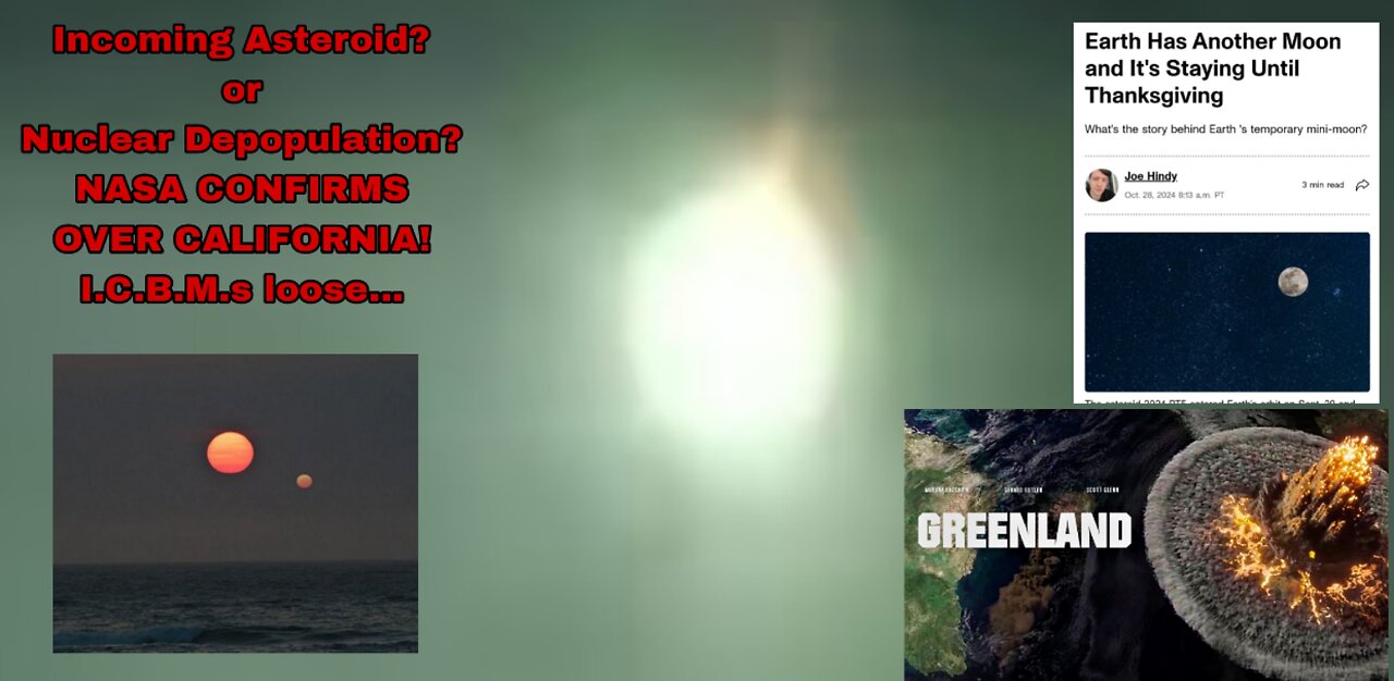 "Meteors/NUKES Incoming!"-NASA ASTEROIDS LOOK Like NUCLEAR MISSLES In the Sky! Depopulation!