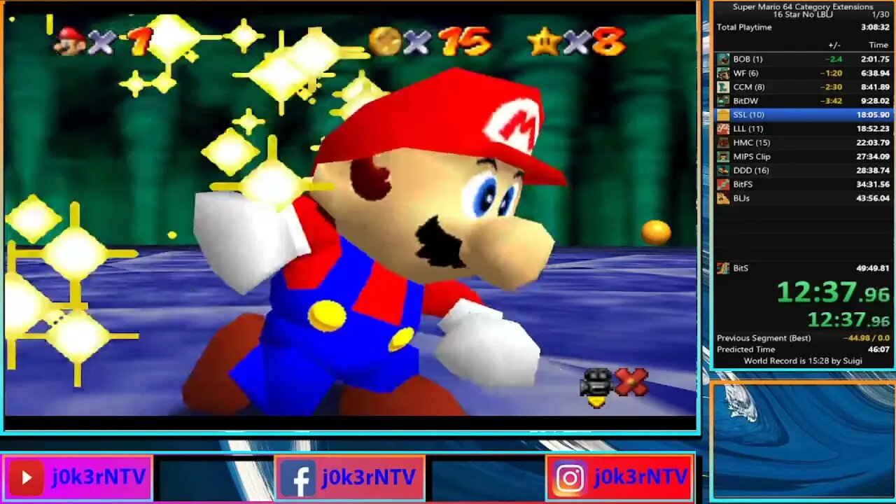 I FINALLY GOT A NEW PB IN SM64 16 Star