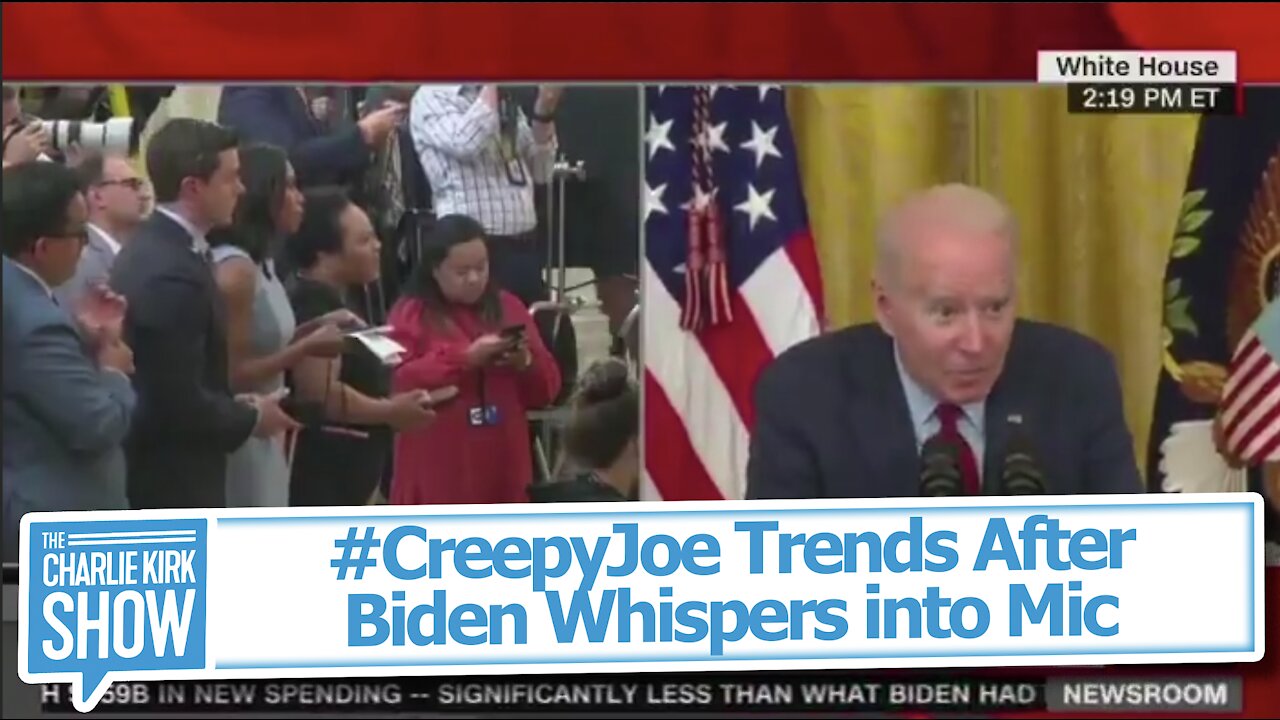 #CreepyJoe Trends After Biden Whispers into Mic