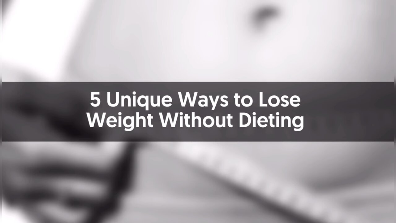 Lose Weight Without Going On A Diet!