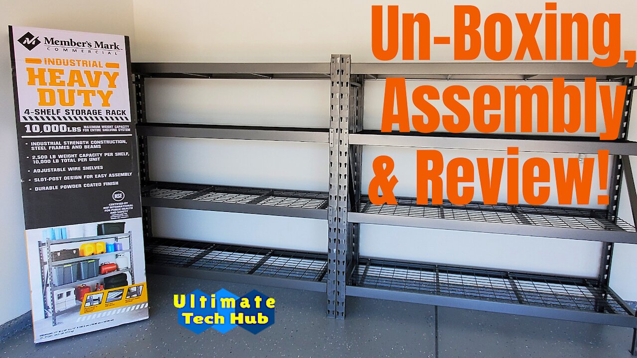 How To Assemble A 4 Shelf Storage Rack-Members Mark Storage Rack