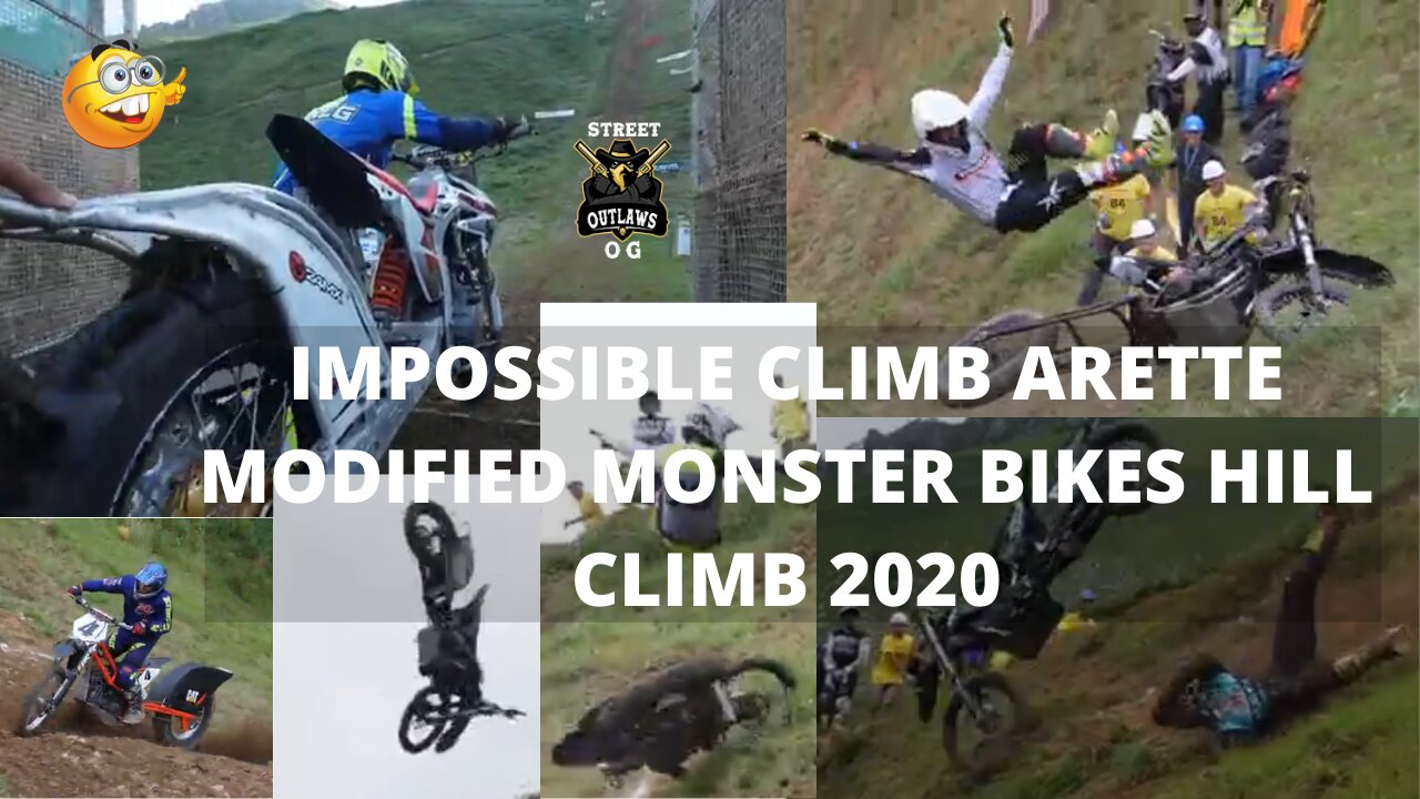 IMPOSSIBLE CLIMB ARETTE MODIFIED MONSTER BIKES HILL CLIMB⛰️🏍⛰