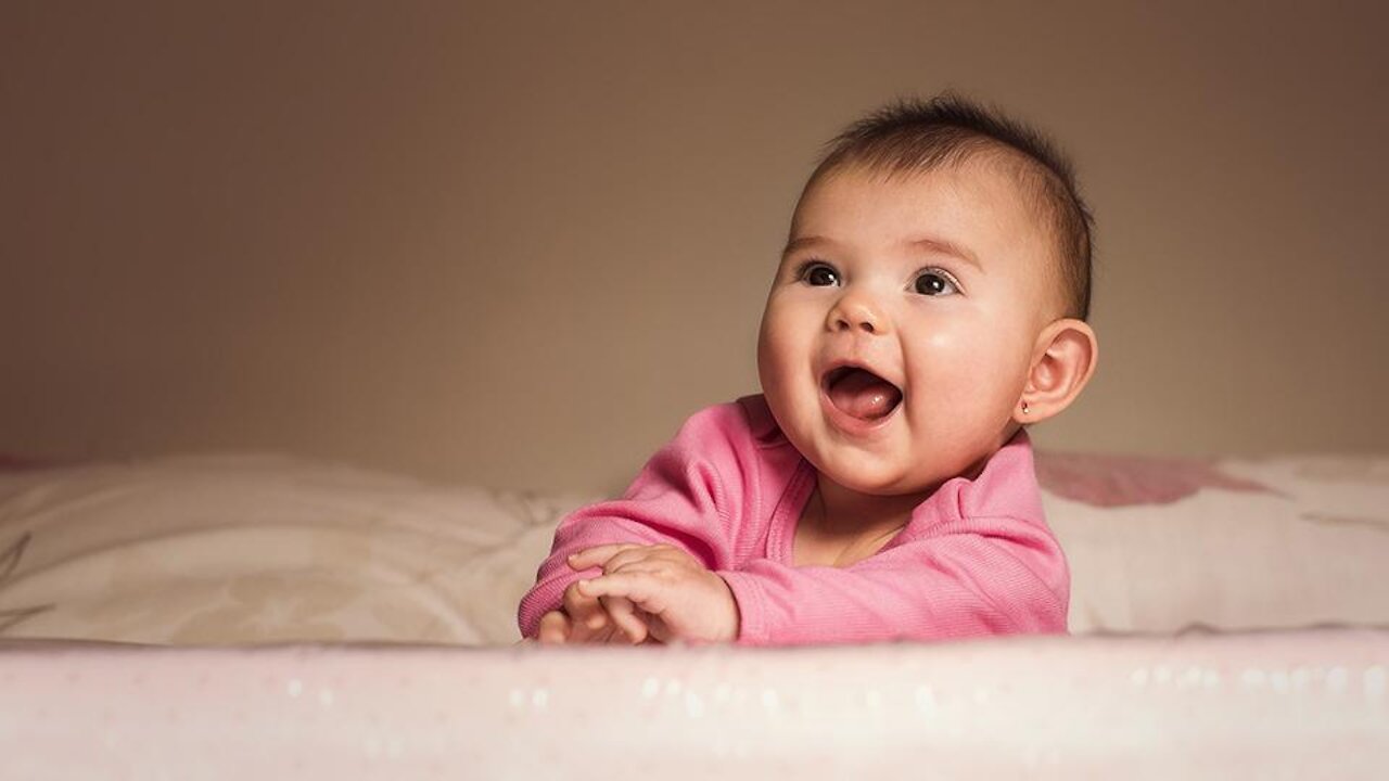 Baby is Laughing Continuously giving satisfaction to soul