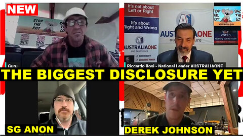 Derek Johnson, SG ANON, Guru & Riccardo Bosi: The Biggest Disclosure Yet - No One Expected This