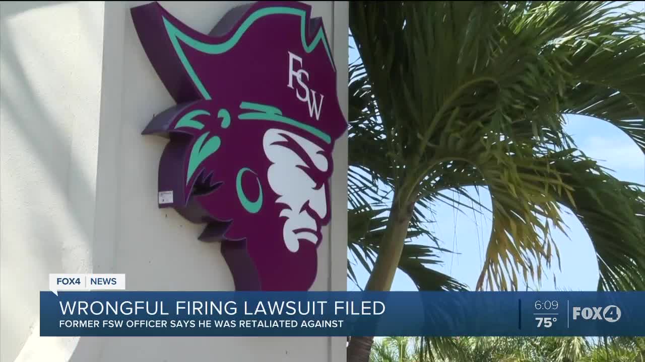 Former police captain sues college for wrongful firing