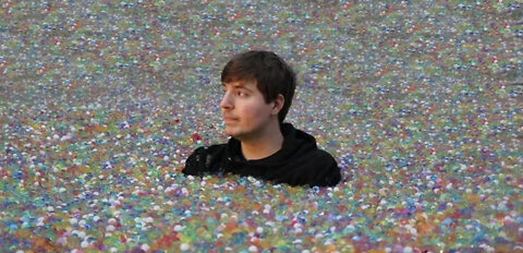 I put 100 million orbeez in my friends bockyard