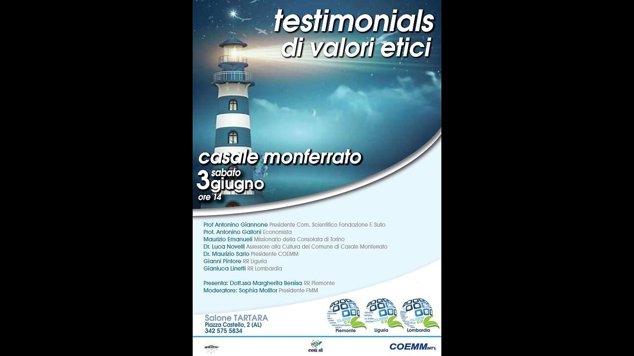 Registrazione dell'evento svolto a Casale Monferrato (Alessandria) il 3 GIUGNO 2023 .