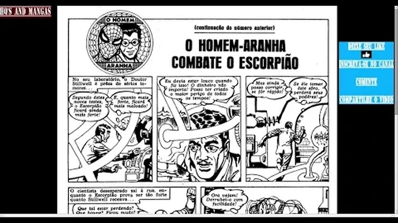 Homem Aranha - (1ª Série Nº 14) Pt.01 O Homem Aranha Combete O Escorpião (Cont.) [PVCN Consiga Ler]