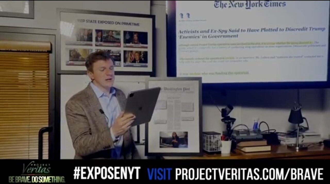 James O'Keefe Fires Back at NY Times Over Hit Piece on Project Veritas