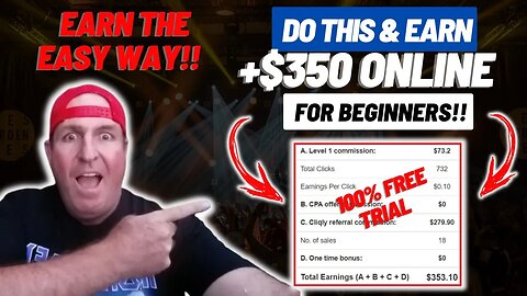 Easy Way To Earn +$353 Online - 100% Free Trial (Make Money Online For Beginners 2023)