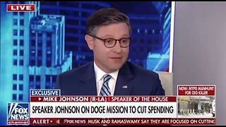 Speaker Johnson on DOGE: There are 493 government agencies, Musk wants to take it down to 99