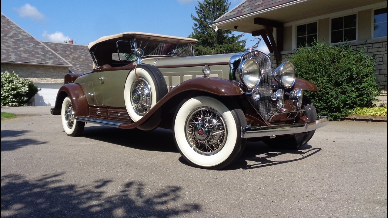 1930 Cadillac Roadster 452 CI V16 in Two Tone & Ride on My Car Story with Lou Costabile