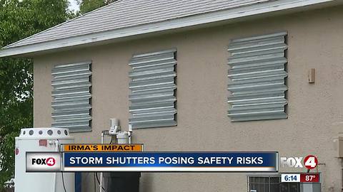 Why hurricane shutters are a fire hazard