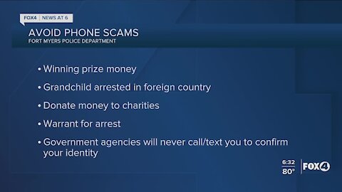 Fort Myers Police warning of phone scams