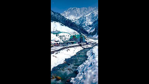 beautiful snow in manali