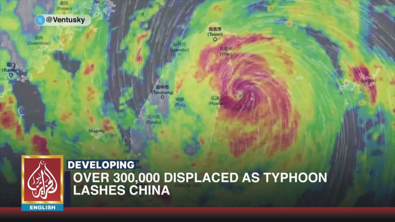 Over 300,000 Displaced as Typhoon Lashes China | AljazairNews