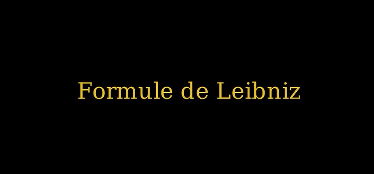 Formule de Leibniz
