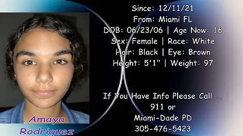 #Missing #Anniversary | Amaya Rodriguez | 12/10/2021