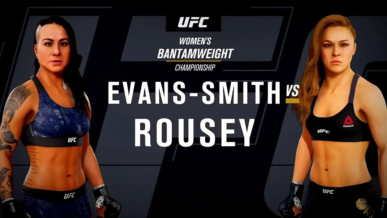 EA Sports UFC 3 Gameplay Ronda Rousey vs Ashlee Evans-Smith