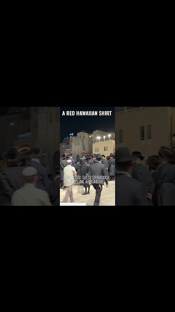 A Red Hawaiian Shirt at the Western Wall #shorts