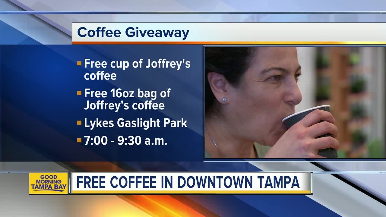 Free coffee at Joffrey's Coffee & Tea Co. in Tampa for International Coffee Day