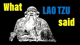 What Lao Tzu Said