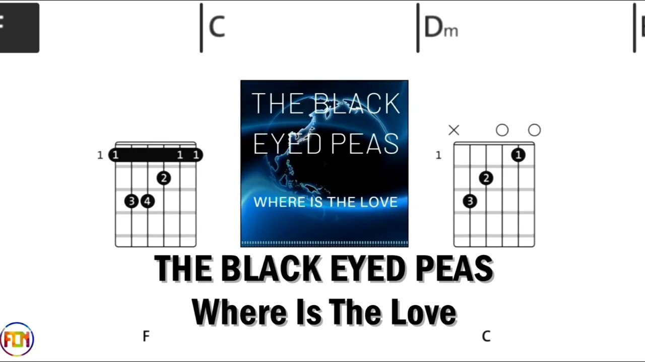 THE BLACK EYED PEAS Where Is The Love FCN GUITAR CHORDS & LYRICS