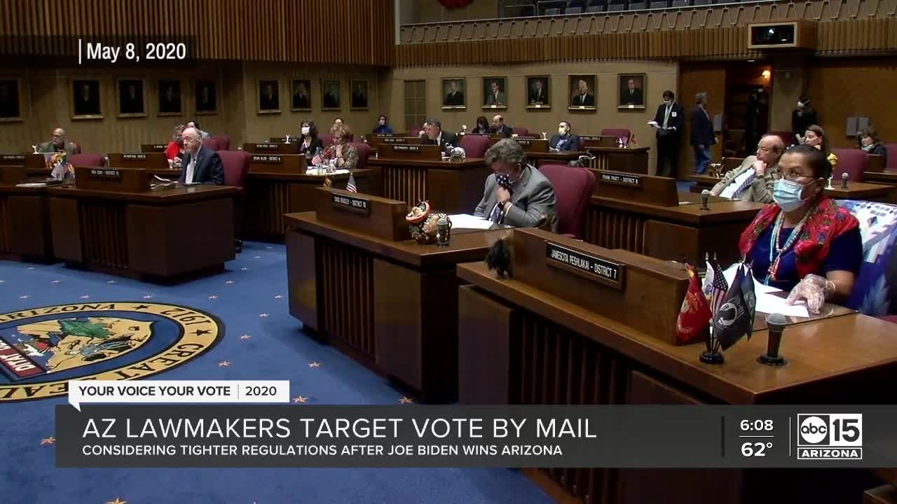 Arizona lawmakers target vote by mail